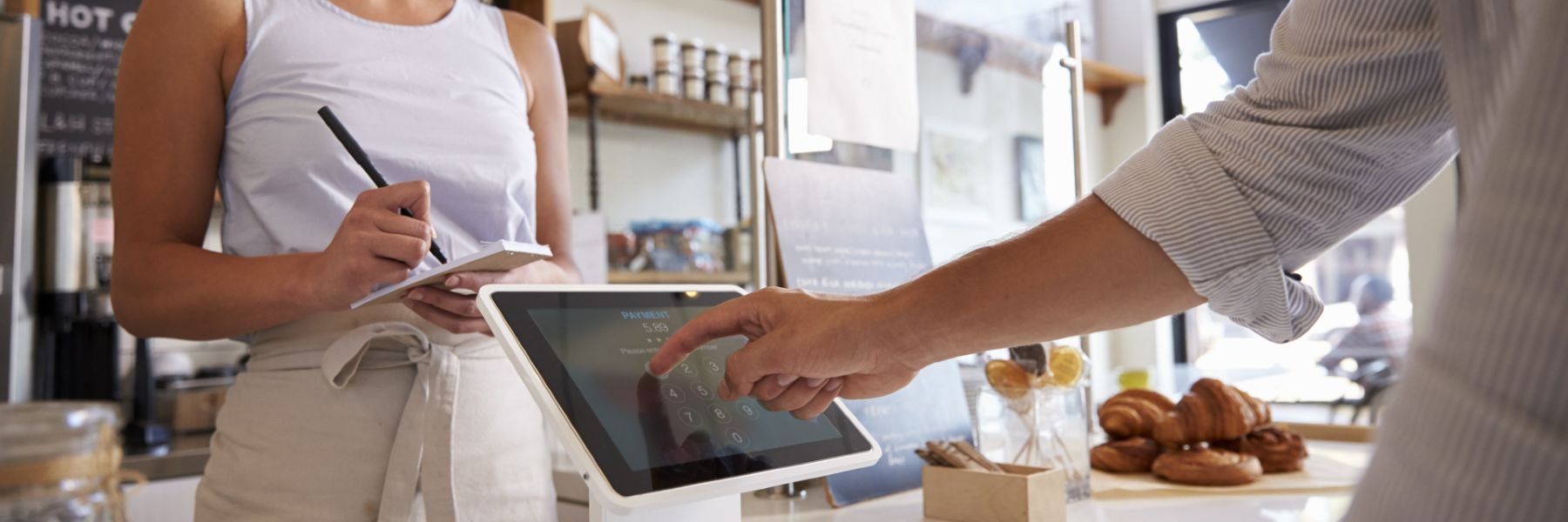 Retail Payment Terminal Coffee Shop